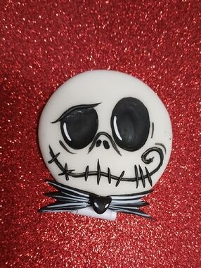 Handmade Jack Compact Mirror - Black on White